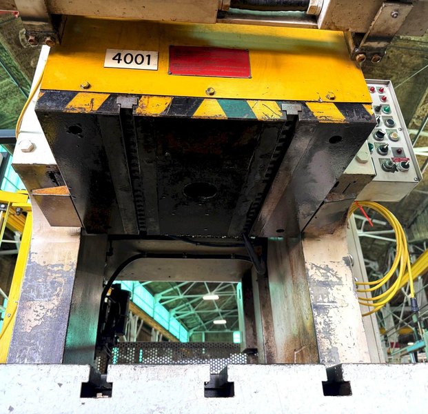 121 Ton Aida Gap Frame Press C1-11 (1), 42&quot; x 20&quot; Bed, 4.3&quot; Str., 50-100 SPM