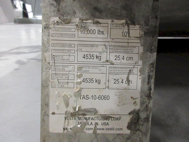 Vestil Manufacturing Dock Aluminum Plate with Side Rails, 60" x 60" 10,000 lb Capacity- Auction Item