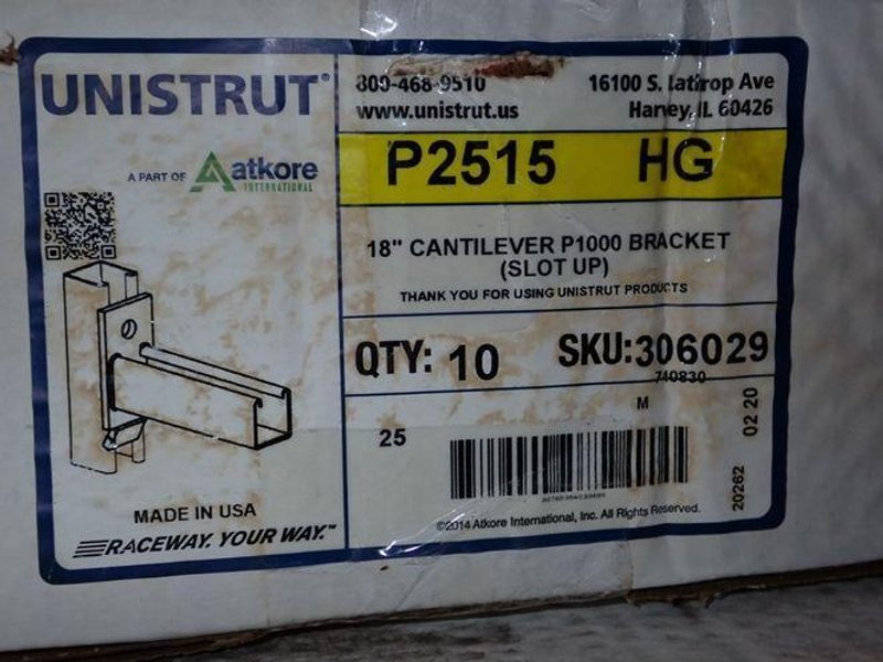 ATKORE/UNISTRUT 18" STRUT BRACKET  -  P2515