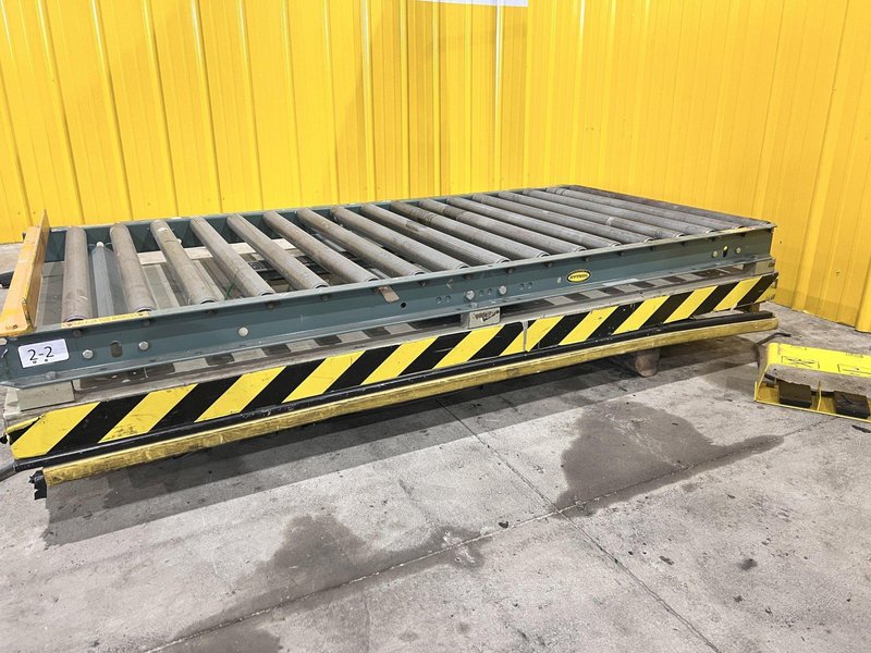 4,000 LB X 72" X 36" SOUTHWORTH MODEL #LS4-36 HYDRALUIC LIFT TABLE WITH ROLLER TOP: STOCK #20907