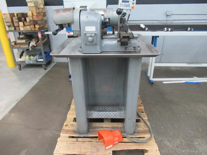 Hardinge HSL-5C Speed Lathe, Production Cross Slide, Lever Collet Closer, Metal Base