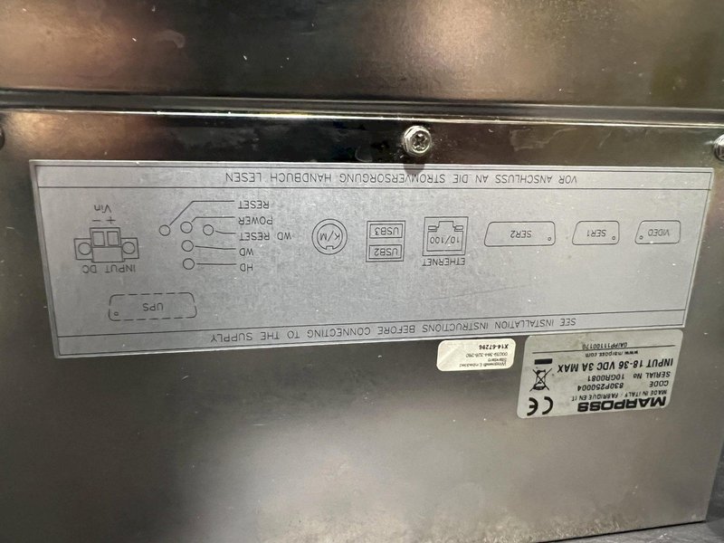 Marposs CS160HI LCD CNC Machine Monitoring Interface Operator Panel Windows XP