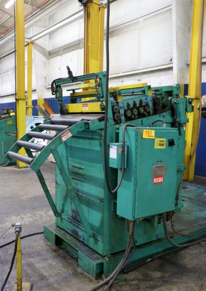 10,000 LBS X 24&quot; X .105&quot; ROWE ENTRY SERVO FEED LINE, COIL CAR, REEL, STRAIGHTENER, INDRAMAT SERVO FEED : YOBRO #24518