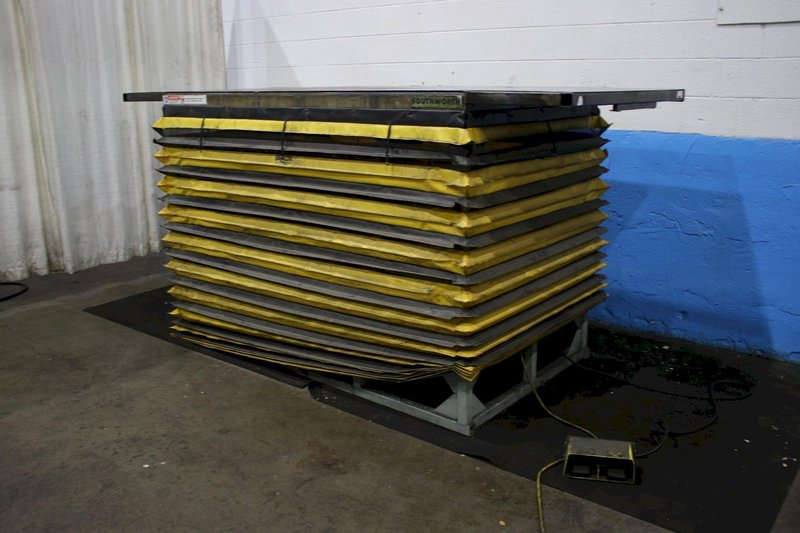 12,000 LBS SOUTHWORTH HYDRAULIC SCISSOR LIFT TABLE: STOCK #75588