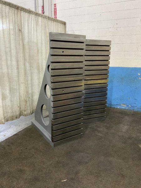 1 SET OF 24" X 72" GIDDING &amp; LEWIS T SLOTTED ANGLE PLATES: STOCK #80792