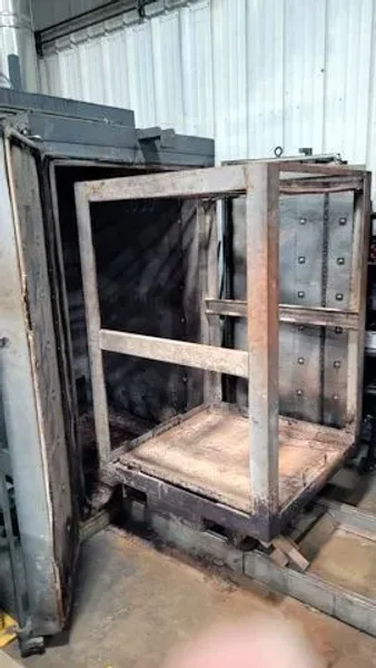 USED STEELMAN 3' X 3' X 5' GAS FIRED BURN OFF OVEN