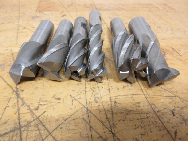 HSS End Mills, 2 Flute, 4 Flute, (1) Tapered- Auction Item