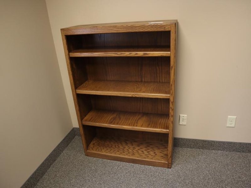 Wooden Adjustable Shelf 3 Shelf Bookcase- Auction Item
