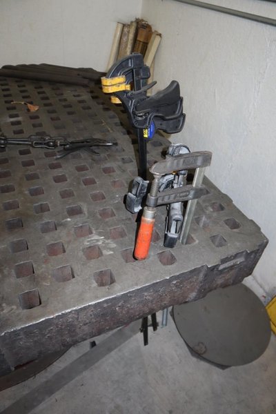 Acorn Welding Table with Craftsment 4.5&quot; Bench Vise, Clamps and Accessories- Auction Item
