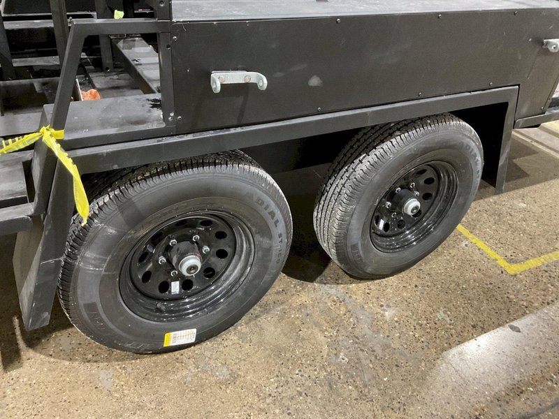 CUSTOM CAGE TRAILER (NO HITCH) 160” x 92” BED USED