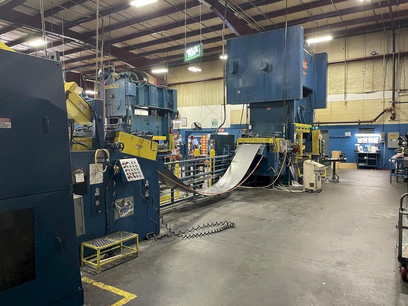 20,000 lbs. x 36" Coe Press Equipment "Conventional" Servo Coil Feed Line For Metal Stamping, Year 1999