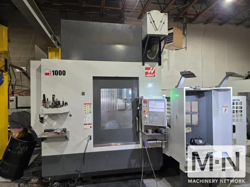HAAS UMC-1000 CNC 5-Axis Vertical Machining Center, 2022 w/ 10 Pallet Pool