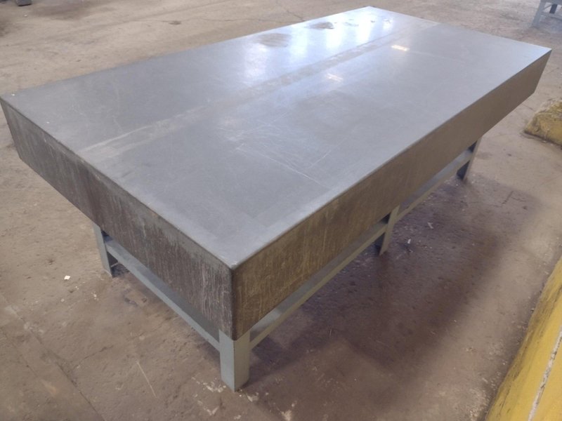 8&#039; X 4&#039; X 10&quot; CHALLENGE PRECISION LAYOUT INSPECTION GRANITE TABLE: STOCK #23792