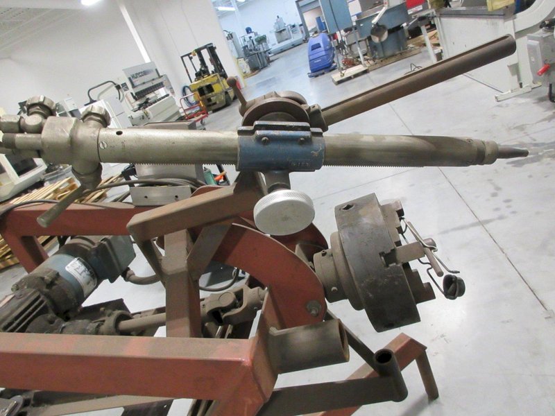Motorized Rotary Oxy Acetylene Cutting Stand, with 9" 3-Jaw Chuck, Variable Speed Control, and Electric Motor Drive- Auction Item