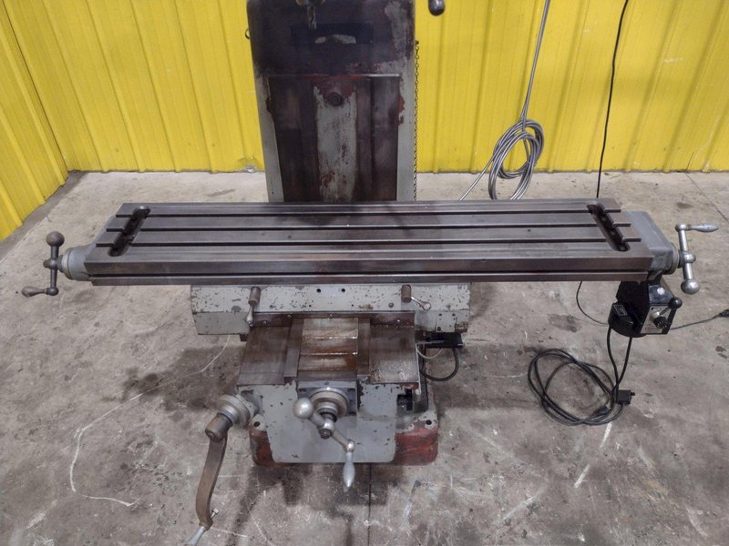 3 HP SHARP VERTICAL RAM TYPE KNEE MILL DRO &amp; POWER FEED : YOBRO #25318
