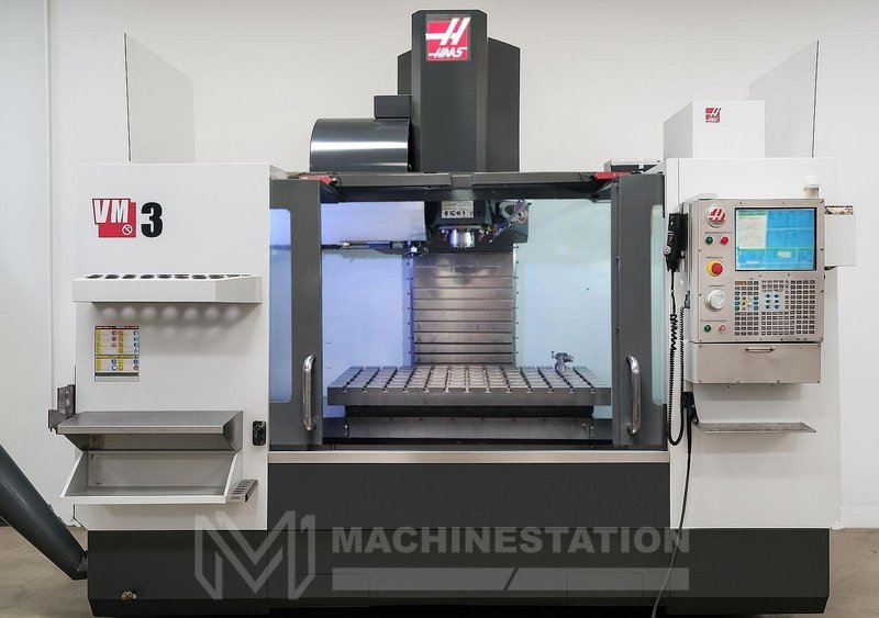 Haas VM-3 CNC Vertical Machining Center – 4th Axis Ready HSM WIPS 12,000 RPM Mill