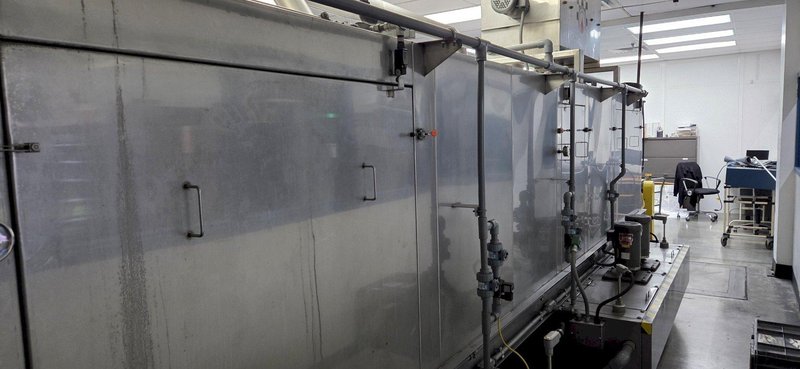 Accutherm 2-Stage Immersion Heated Wash and Rinse System, 2013 – 705 Gallon Capacity, Stainless Steel, Blow-Off Drying