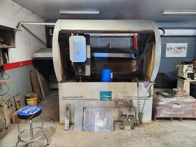 2′ x 4′ Flow 713589-3 CNC WaterJet, 2005 – 55,000 PSI