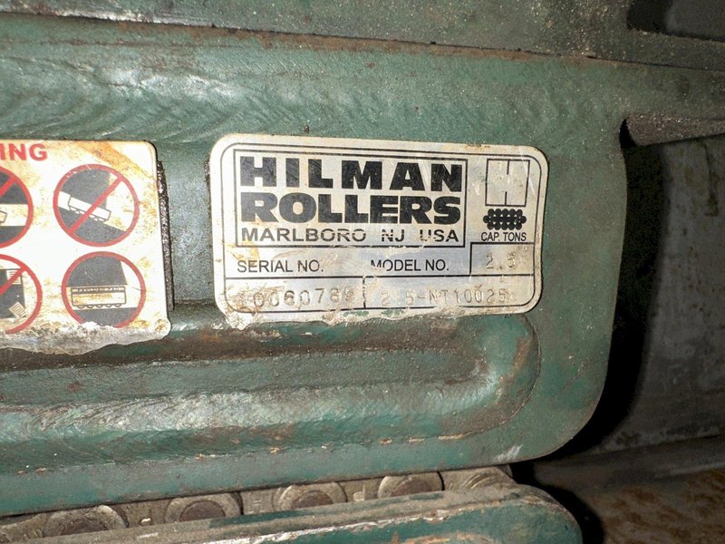 (4) 2.5 TON HILLMAN MODEL #NT1002.5  ROLLER TYPE MACHINERY MOVING SKATES: STOCK #22984
