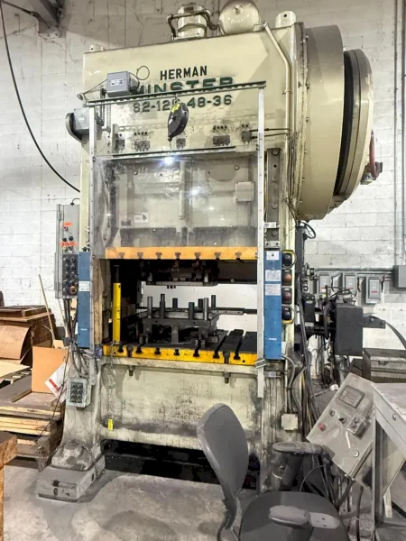 125 TON MINSTER MODEL #S2-125-48-36 SSDC PRESS, 10" STROKE: YOBRO #25090