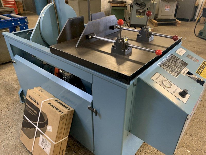 ROLL-IN MODEL TF1420 TILT FRAME VERTICAL BANDSAW w/ 10' ROLLER TABLE, NEW: 2019
