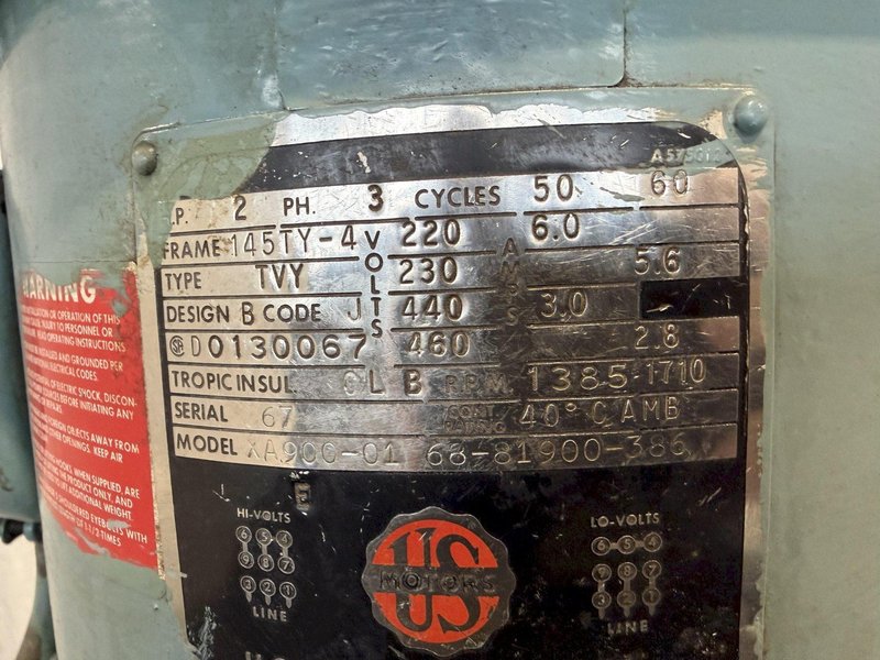 2 HP BRIDGEPORT SERIES 1 VERTICAL KNEE MILL. STOCK #1215025