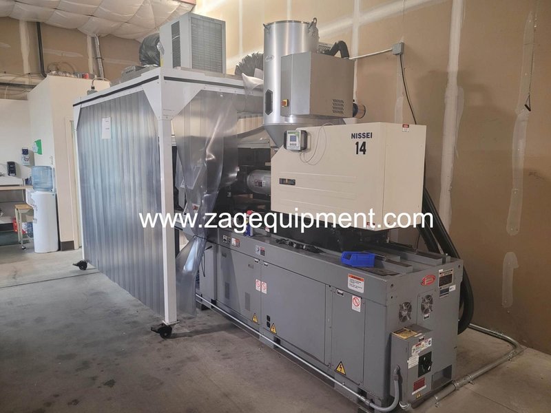 Nissei Used NEX110-9E Electric Injection Molding Machine, 121 US Ton, 3 oz., Yr. 2007