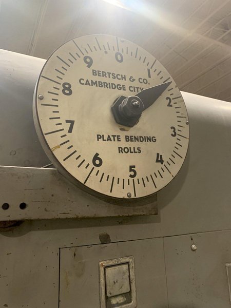 10' X 5/8" BERTSCH MODEL #11 INITIAL PINCH PLATE ROLL: STOCK #10399