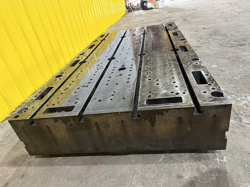 48&quot; X 92&quot; X 12&quot; T-SLOTTED LAYOUT RISER TABLE / FLOOR PLATE: STOCK #19754