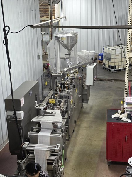 HMC Pouchmaster Packager IM 7-12 HFFS for Liquid Packaging in 1-up or 2-up Configuration, 2020