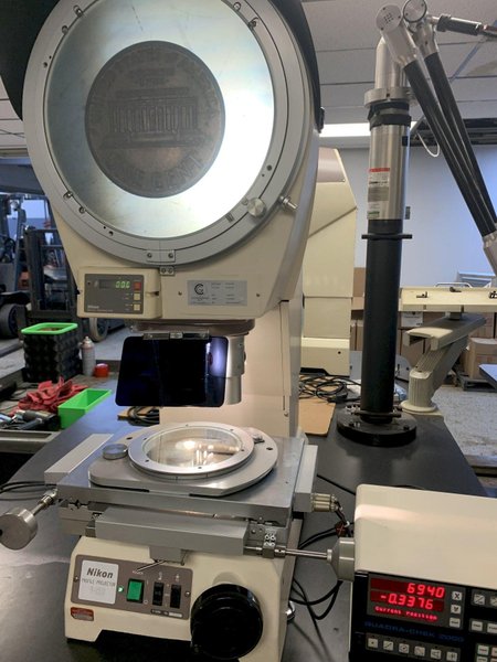 12&quot; NIKON Model V-12BD Bench Top Vertical Beam Optical Comparator, S/N 1100207.
