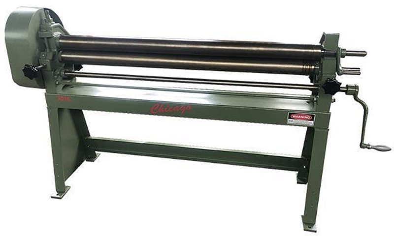 3" Diameter x 50", New Chicago Manual Slip Roll Model SR5016