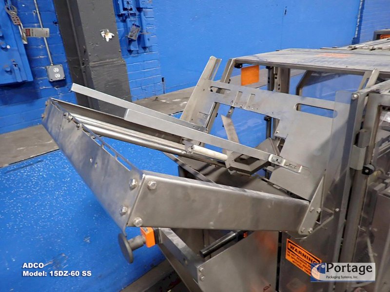 ADCO Manufacturing Model: 15DZ-60 SS  ||  Hand Load Horizontal Cartoner