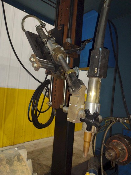 12" ITW WELDING AUTOMATION LATHE, WITH MILLER WELD CONTROLLER &amp; MILLER XMT 304 SERIES ARC WELDER: YOBRO #24402