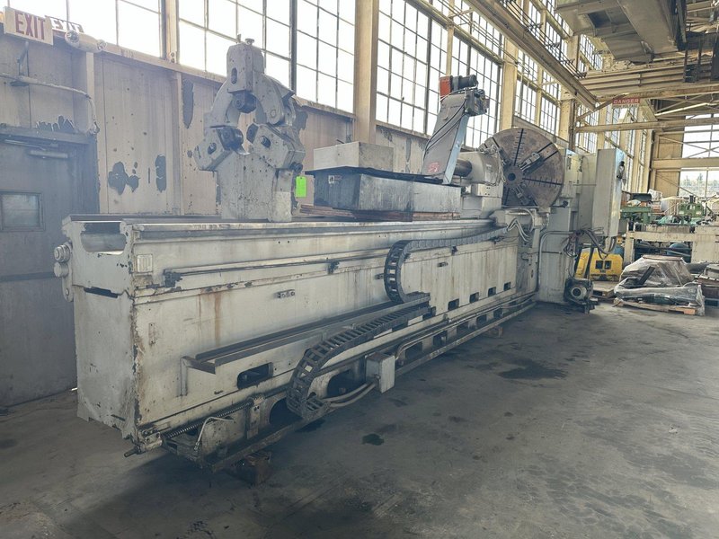 50" /130" X 230-362" LEBLOND MODEL #4025-36 HEAVY DUTY SLIDING BED GAP LATHE, 3" HOLE: STOCK #18164