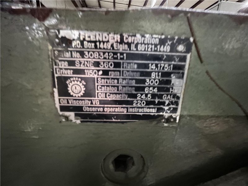 Black Clawson Used 6XTR 6&quot; Single Screw Extruder