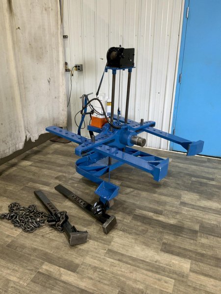100 TON POWER TEAM HORIZONTAL HYDRAULIC WHEEL PULLER: STOCK #81066