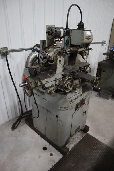 Cincinnati Monoset Tool and Cutter Grinder W/ Work Bench &amp; Accessories- Auction Item