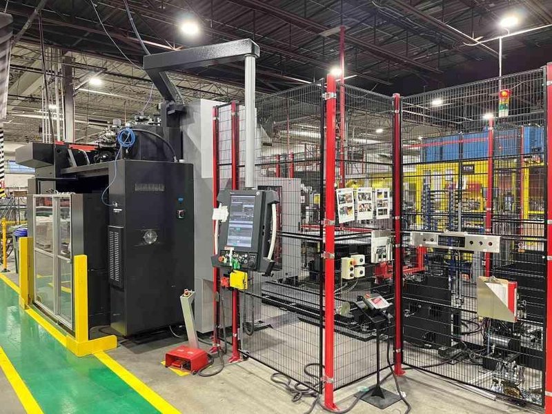 100 Ton x 10′ Amada robotic bending system HG1003ARS, 2017 -Tooling Included, Great condition