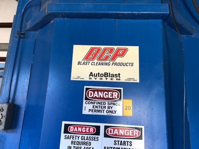 60&quot; x 60&quot; BCP MODEL #A4-9479SPINNER HANGER SHOT BLAST MACHINE, 1999: STOCK 18224