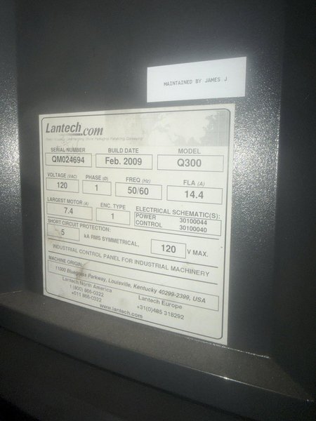 LANTECH MODEL #Q300 PALLET WRAPPER: YOBRO #25268