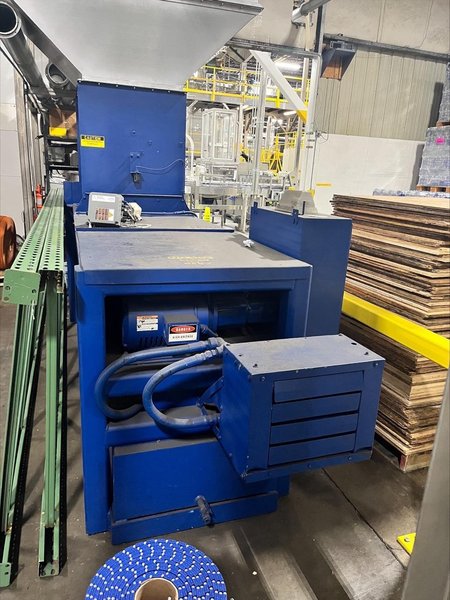 Balemaster 372‑A Horizontal Baler System with Twin City Trim Waste Fan Integration, Manual Tie, and Full Ducting Package