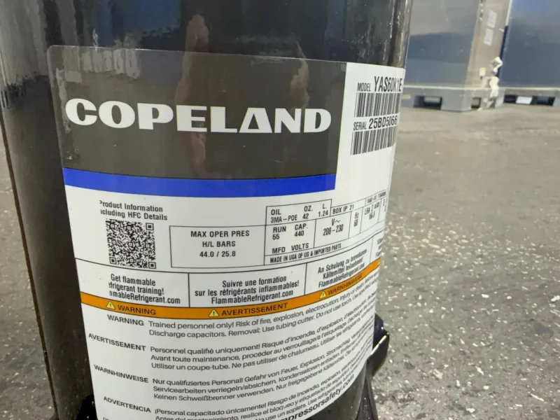 COPELAND COMPRESSOR  -  YAS60K1E-PFV-ASC