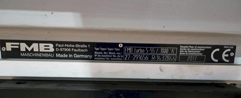 FMB TURBO Turbo 5-65/ 3800 “A”  BAR FEEDER W/ CONTROLLER USED