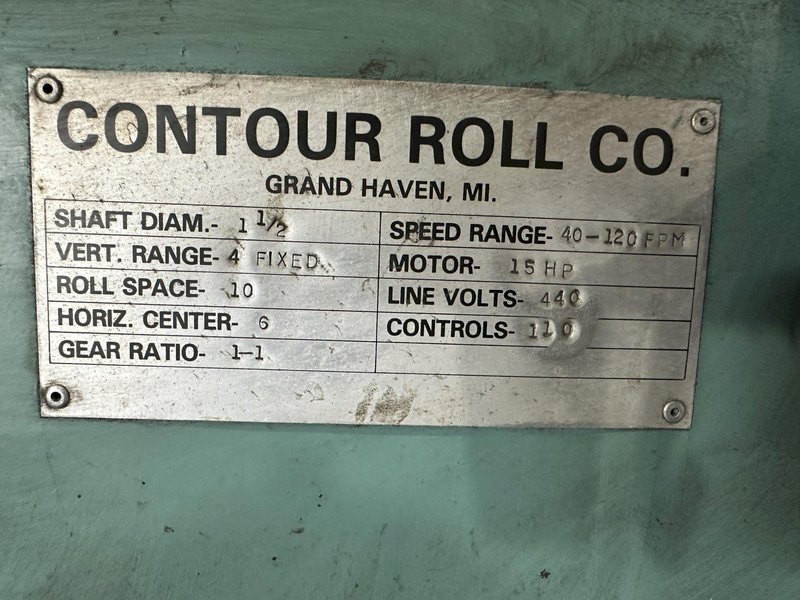 20 STAND X 1.5&#039; X 10&quot; RS CONTOUR ROLLFORMER WITH AMS CONTROLS: STOCK #21331