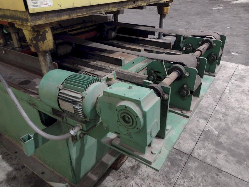 16 STAND X 4&quot; x 36&quot; WIDE R-PANEL ASC ROLLFORMER LINE WITH REEL &amp; CUT OFF, BECK CONTROLS: STOCK 21176