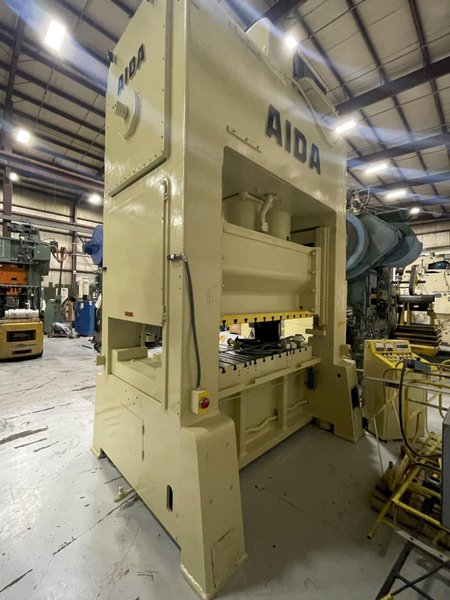 200 ton Aida PDA-20M Used Straight Side Mechanical Metal Stamping Press For Sale, Under Power!