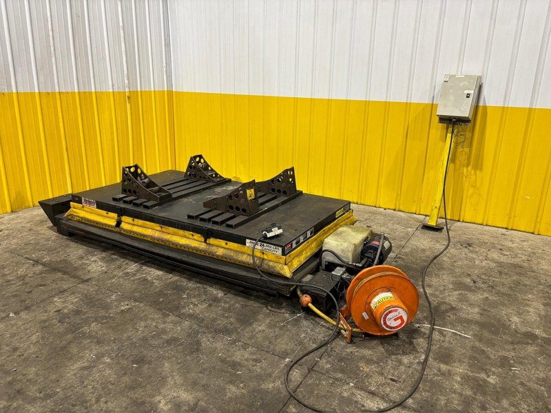 24,000 LBS X 7’ X 4’ AUTOQUIP MODEL #36KK24 HYDRAULIC LIFT TABLE: YOBRO #24355