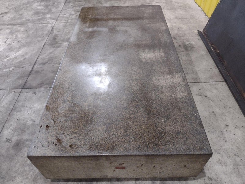 96" X 48" X 16" HERMAN GRANITE SURFACE PLATE W/ STAND: STOCK #23472