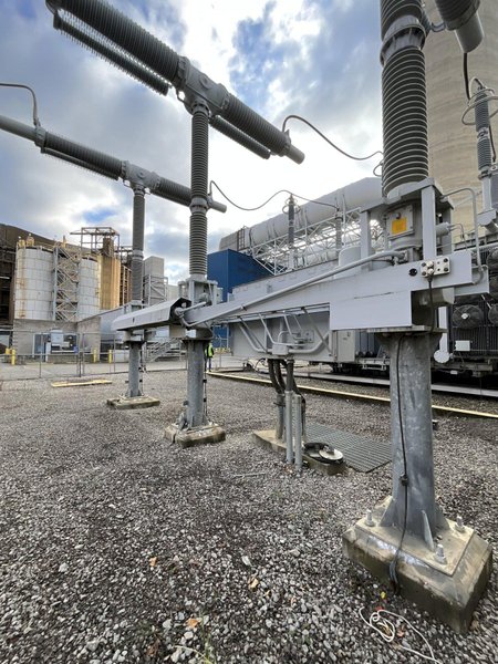 #5 cranker (not available now) HICO Three Phase Shell Form Transformer, Rated Capacity  81000/108000/135000 KVA, 345000 HV, 13800 XV, 13800 LV, Class ONAN/ONAF1/ONAF2